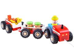 JOKOMISIADA Traktor s prikolico leseni Kmečka železnica ZA3566