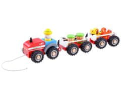 JOKOMISIADA Traktor s prikolico leseni Kmečka železnica ZA3566