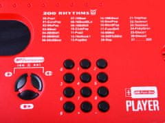 JOKOMISIADA Organska klaviatura z mikrofonom 61kl rdeča IN0132