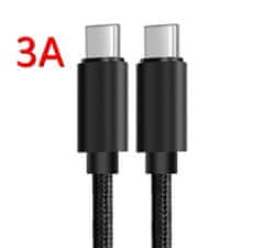 Le-tehnika USB-C na USB C 1m kabel za hitro polnjenje 3A (napajalni in hkrati podatkovni kabel)
