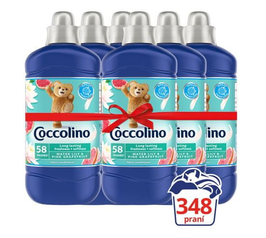 Coccolino Creations Water Lily & Pink Grapefruit mehčalec, 6x1,45 L