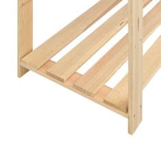 Vidaxl Stojalo 5-nadstropno 10 kosov 170x38x170 cm borovina 500 kg