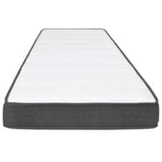 Vidaxl Boxspring postelja temno siva iz blaga 140x200 cm