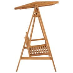 Vidaxl Gugalna klop 170 cm trdna tikovina