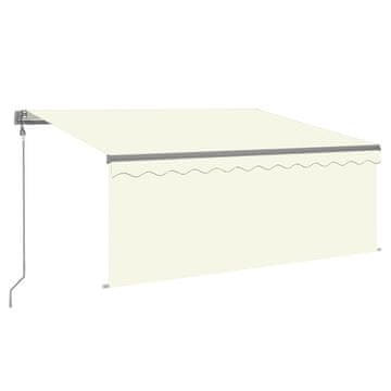 Vidaxl Avtomatsko zložljiva tenda s senčilom 3,5x2,5 m krem