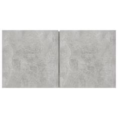 Vidaxl Viseča TV omarica 2 kosa betonsko siva 60x30x30 cm