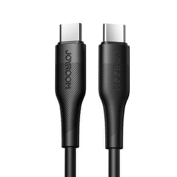 Joyroom usb type c - usb type c kabel power delivery 60w 3a 0,25m črn (s-02530m3 black)