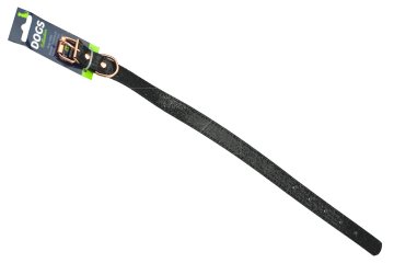 Zaparevrov Ovratnica z bleščicami DOGS (30-45cm/max20kg), črna