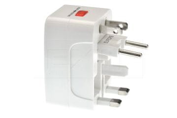 Zaparevrov Potovalni adapter vse v enem, 125 V, 6 A, 250 V, 13 A