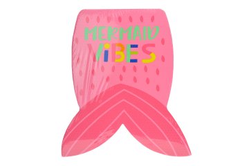 Zaparevrov Plavalna deska Mermaid Vibes Splash, 38 cm, Mondo
