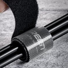 Ugreen Velcro trak za kabelski organizator, 5 m, črn