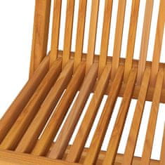 Vidaxl Vrtni stoli s taupe blazinami 4 kosi trdna tikovina
