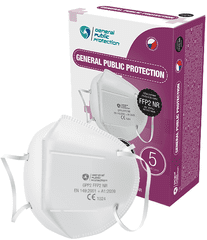Zaparevrov Češka filtrirna maska razreda 2 NR, GPP2 (CE), 1 kos, bela, splošna zaščita javnosti