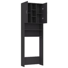Vidaxl Omara za pralni stroj siva 64x25,5x190 cm