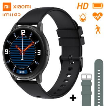 Xiaomi Imilab KW66 pametna ura, črna + dodaten zelen pašček