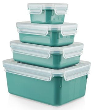 Tefal Komplet 4 škatel za živila Master Seal Color, zelen, (N1031010)