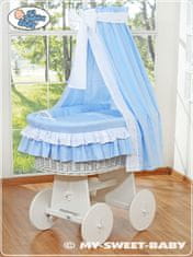 Greatstore Mojzesova košara z nadstreškom - Bellamy blue