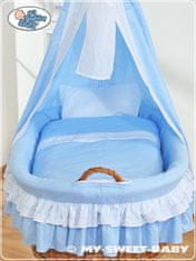 Greatstore Mojzesova košara z nadstreškom - Bellamy blue