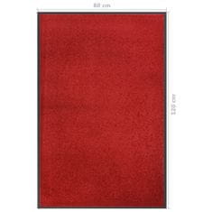 Vidaxl Predpražnik rdeč 80x120 cm