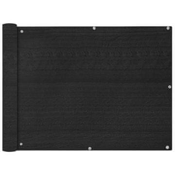 Vidaxl Balkonsko Platno HDPE 90x600 cm Antracitne Barve