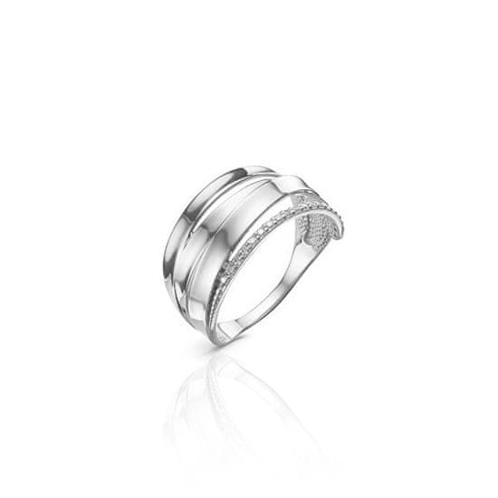 JVD Eleganten srebrn prstan s cirkoni SVLR0390XH2BI