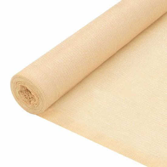 Vidaxl Mreža za zasebnost HDPE 2x10 m bež