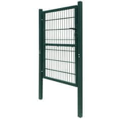 Vidaxl 2D ograjna vrata (enojna) zelena 106x230 cm