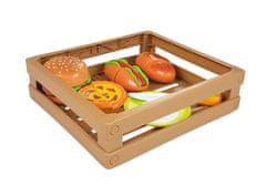 Lean-toys Set za rezanje burgerja v gajbici