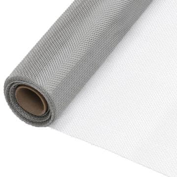 Vidaxl Mreža iz nerjavečega jekla 80x500 cm srebrna