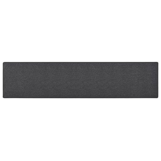 Vidaxl Tepih tekač antraciten 80x400 cm