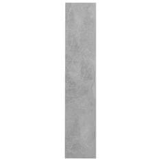 Vidaxl Stenska omara za čevlje betonsko siva 60x18x90 cm iverna plošča