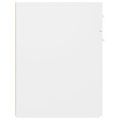 Vidaxl Lekarniška omara bela 20x45,5x60 cm iverna plošča
