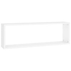 Vidaxl Stenske police kockaste 2 kosa bele 80x15x26,5 cm