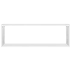 Vidaxl Stenske police kockaste 2 kosa bele 80x15x26,5 cm