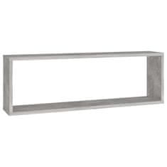 Vidaxl Stenske police kockaste 6 kosov betonsko sive 80x15x26,5 cm