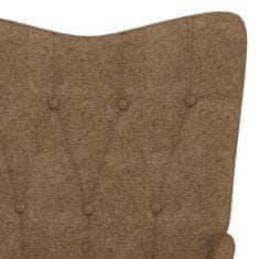 Vidaxl Gugalni stol taupe blago