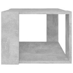 Greatstore Klubska mizica betonsko siva 40x40x30 cm iverna plošča