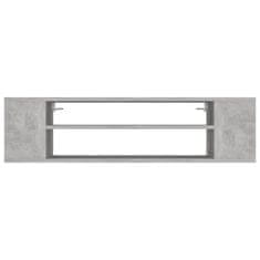 Vidaxl Viseča TV omarica betonsko siva 100x30x26,5 cm iverna plošča