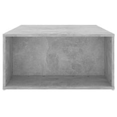 Greatstore Klubska mizica betonsko siva 90x67x33 cm iverna plošča