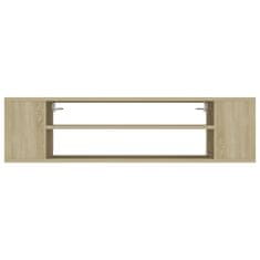 Greatstore Viseča TV omarica sonoma hrast 100x30x26,5 cm iverna plošča