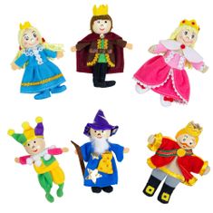 Bigjigs Toys Prstne lutke Pravljično kraljestvo liki