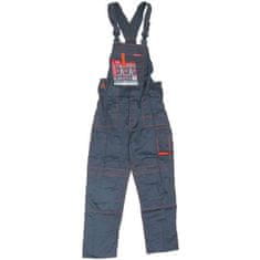 LAHTI PRO Hlače s kombinezonom, sive, 2XL 182/106- 110