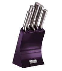Berlingerhaus Komplet nožev v stojalu 6 kosov iz nerjavečega jekla Royal Purple Metallic Line BH-2671