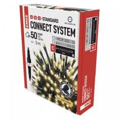 Emos povezovalni niz, veriga, 50 LED, 5 m, topla bela