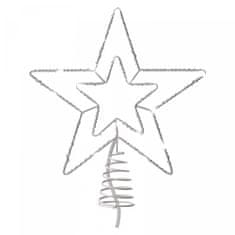 Emos Standardna LED božična zvezda s časovnikom, 28,5 cm, notranja in zunanja, hladno bela - odprta embalaža