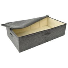 shumee Škatla za shranjevanje 2 kosa blago 70x40x18 cm antracitna