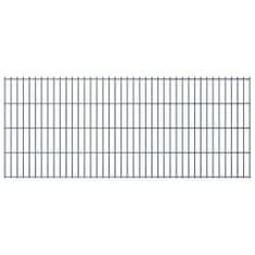 shumee 2D ograjni paneli, 2,008 x 0,83 m, 6 m, siva