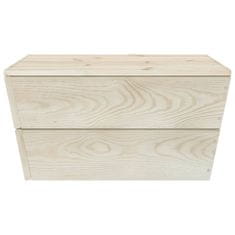Vidaxl Vrtna miza 60x60x30 cm impregnirana smrekovina