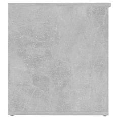 shumee Skrinja za shranjevanje betonsko siva 84x42x46 cm iverna plošča