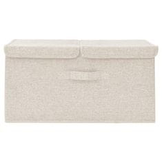 shumee Škatla za shranjevanje blago 50x30x25 cm krem